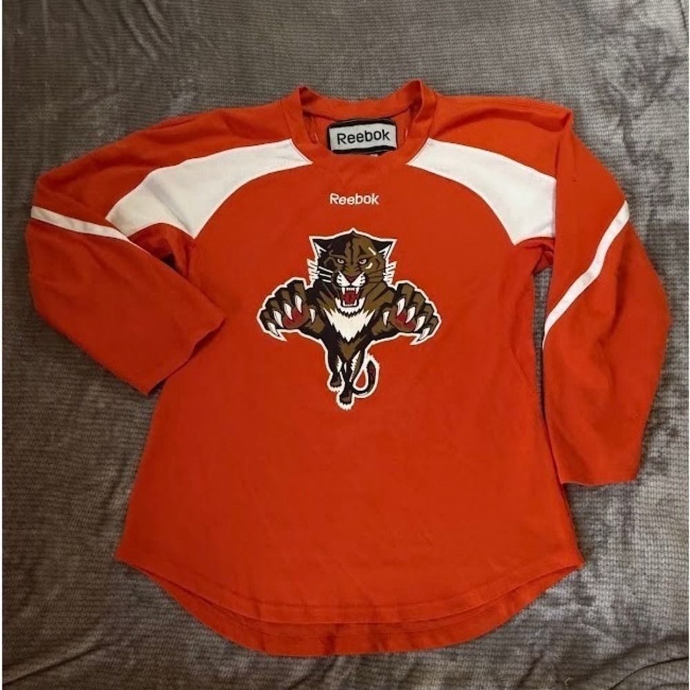 Reebok Florida Panthers NHL Hockey Jersey #4 Zucker Adult S Orange Alt Logo